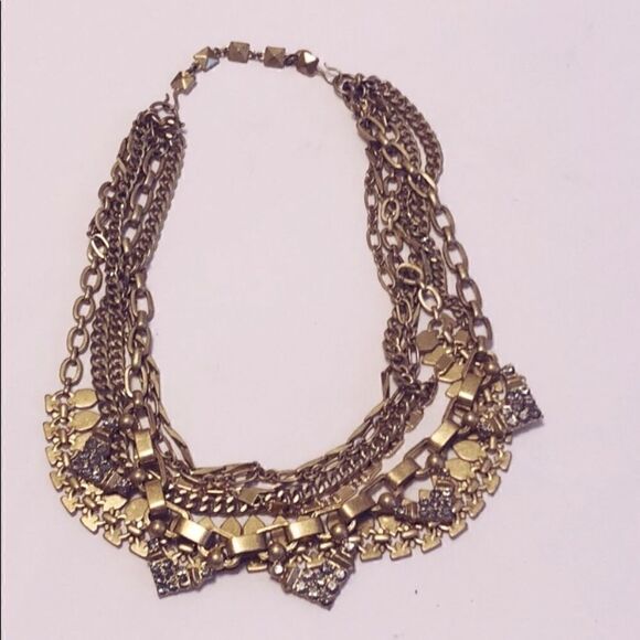 Stella & Dot gold Sutton necklace NIB - Picture 3 of 3